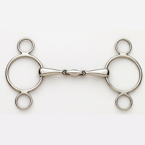 Ovation Peanut Link 2-Ring Gag - Stainless Steel