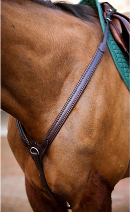 Nunn Finer Upperville Breastplate - Havana/Zinc