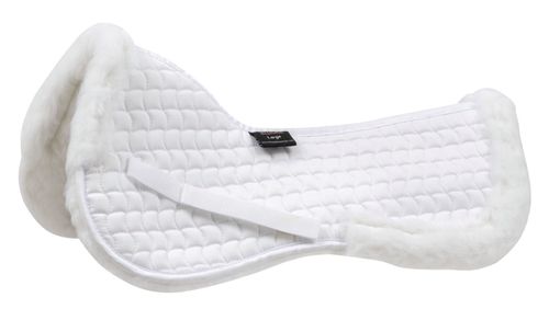 Shires Performance High Wither Fleece Pad - White/White