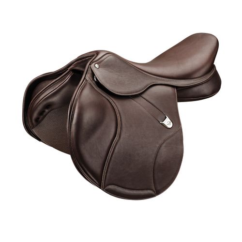 Bates Elevation Luxe Leather Deep Seat Jump Saddle - Classic Brown