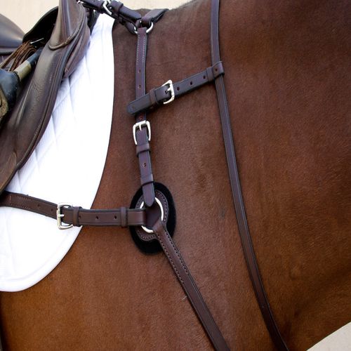 Nunn Finer Breastplate Attachment with Neck Strap - Havana/Zinc