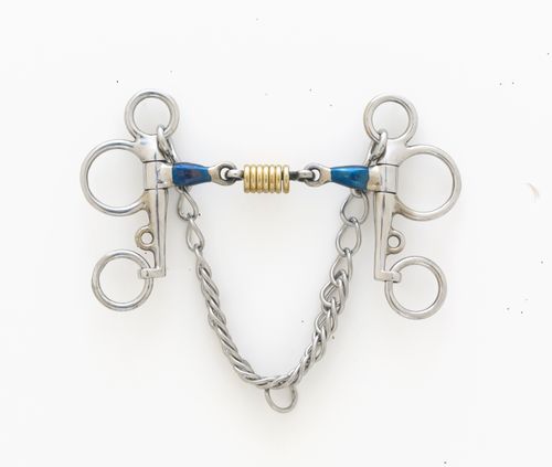Centaur Double Jointed Disk Tom Thumb Pelham - Stainless Steel
