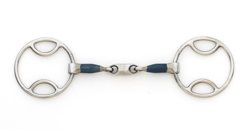 Centaur Oval Link Loop Ring Gag - Blue Steel