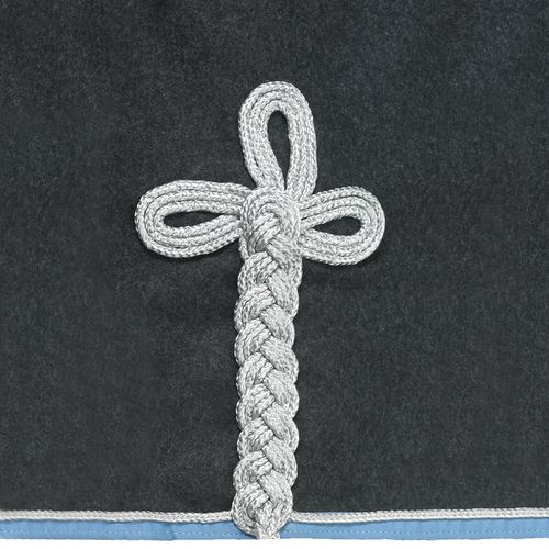 Centaur Wool Dress Cooler - Charcoal/Lt Blue/Silver