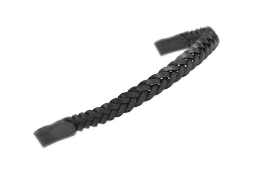 Shires Aviemore Plaited Browband - Black