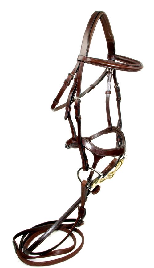 Nunn Finer Innovativo Shaped Bridle - Havana