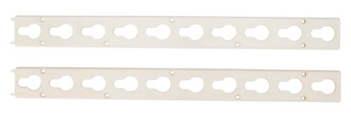 Roma Plastic Keyhole Track Pair - White