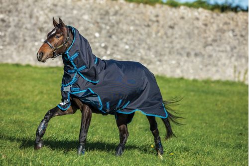 Amigo Bravo 12 Plus Disc Closure Turnout Bundle - Dark Navy/Electric Blue/Navy