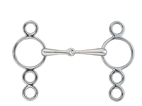 Centaur Thin Jointed 3-Ring Gag - Stainless Steel