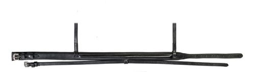 Shires Avignon Plain Flash Noseband - Black