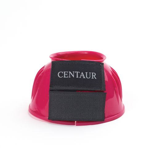 Centaur PVC Ribbed Double Hook and Loop Bell Boots - Hot Pink