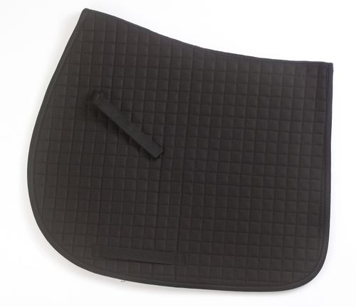 Centaur Imperial Quilted Dressage Pad - Black/Black Trim