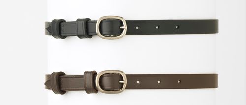 Camelot Round Buckle Spur Straps - Brown