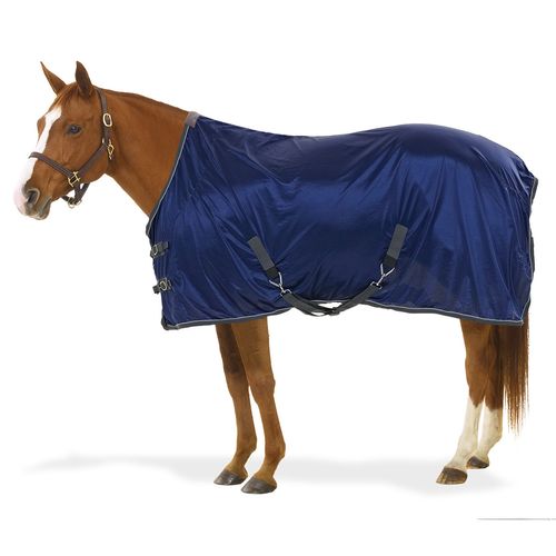 Centaur Athletic Stable Sheet - Navy/Charcoal/Silver