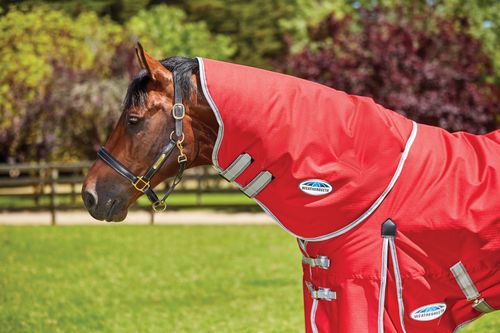 Weatherbeeta Comfitec Classic Neck Rug Medium - Red/Silver/Navy