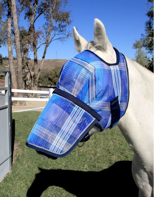 Kensington Signature Fly Mask w/Removable Nose - Kentucky Blue