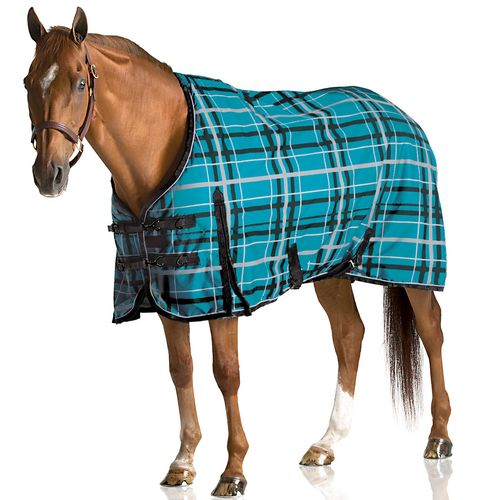 Pessoa Alpine 1200D Turnout Sheet - Juniper/Clay Plaid