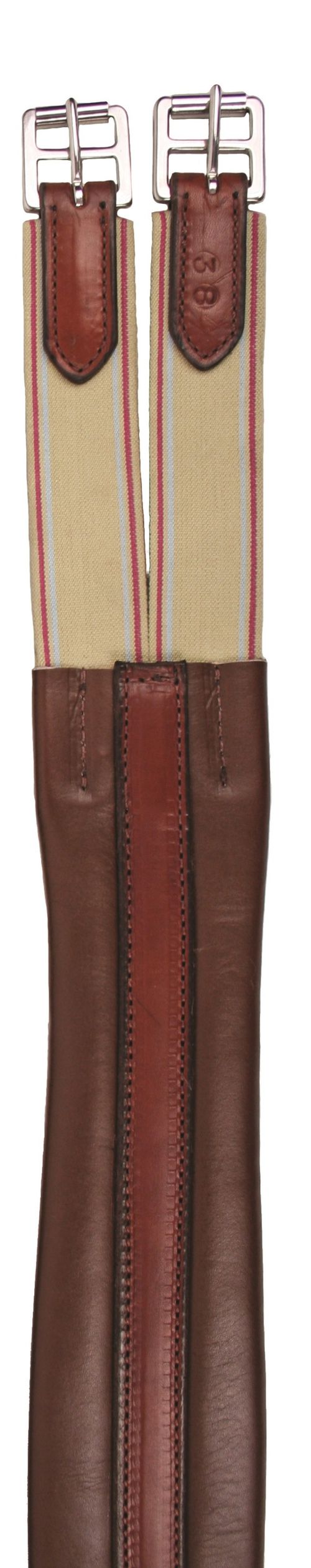 Nunn Finer Contour Elastic Double End Girth - Havana