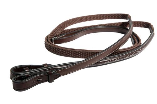 Nunn Finer Bella Donna Soft Grip Reins - Havana