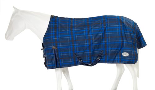 Pessoa Alpine 1200D Turnout Sheet - Navy/Black Plaid