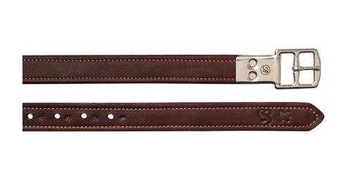 Bates Luxe Leather Stirrup Leathers - Classic Brown