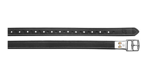Bates Contrast Stitiching Stirrup Leathers - Classic Black