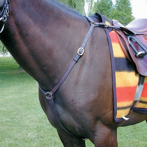 Nunn Finer Hunting Breastplate - Havana/Brass