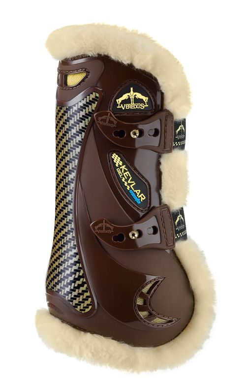 Veredus STS Kevlar Gel Vento Open Front Boots - Brown