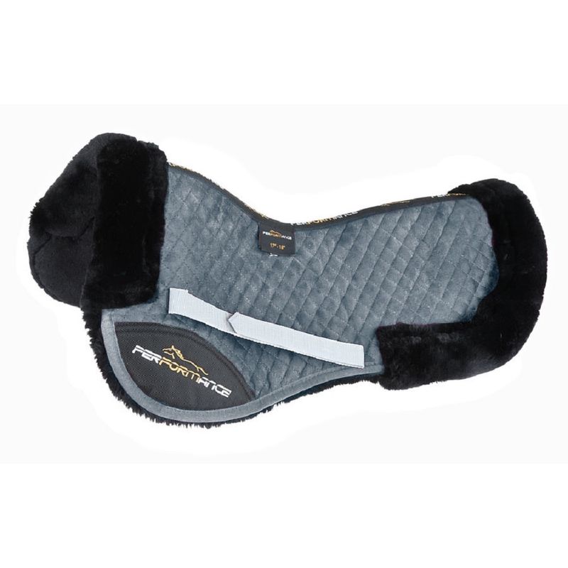 Shires Performance Suede Half Pad Grey Shires5266GREY