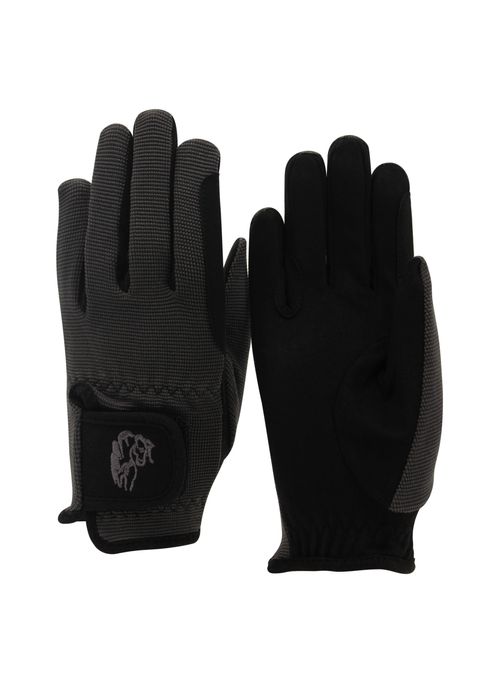 TuffRider Kids' Performance Riding Gloves - Grey