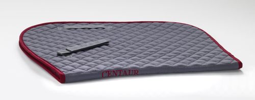 Centaur Imperial Quilted Close Contact Saddle Pad - Grey/Burgundy