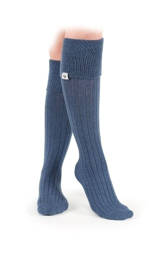 Aubrion Women's Cottonwood Boot Socks - Blue