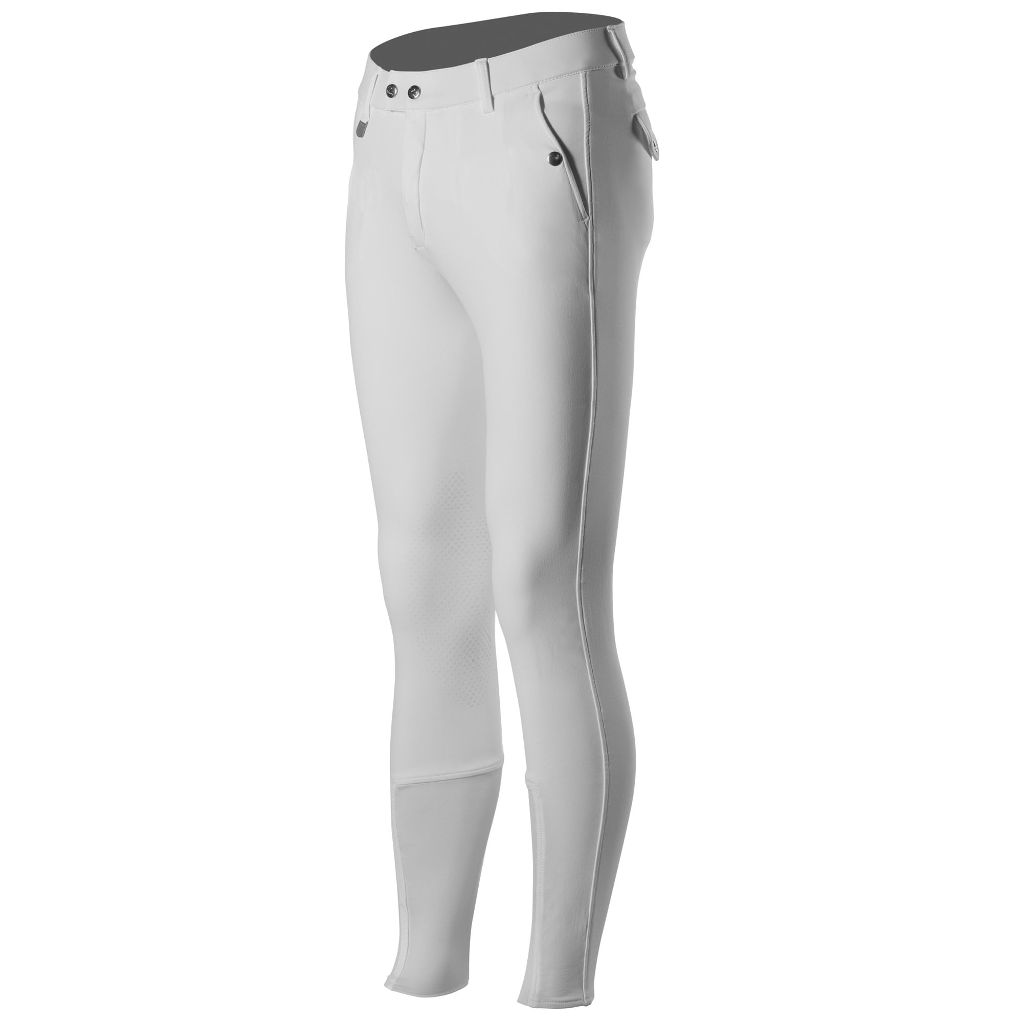 Horze Men's Grand Prix Knee Patch Breeches - White - Horze-36262-WH ...