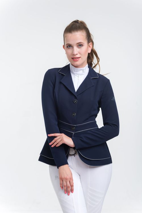 Cavalliera Women's Venice Show Jacket - Navy Blue/Grey