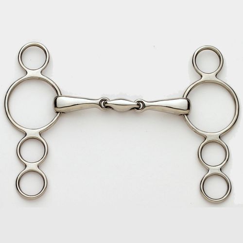 Ovation Peanut Link 3-Ring Gag - Stainless Steel