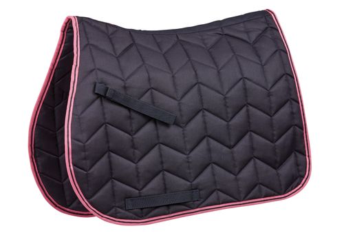 Saxon Element Quilted All Purpose Saddle Pad - Navy/Pink