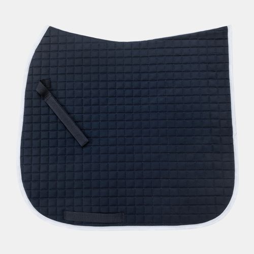 Horze River Dressage Saddle Pad - Peacoat Dark Blue/White