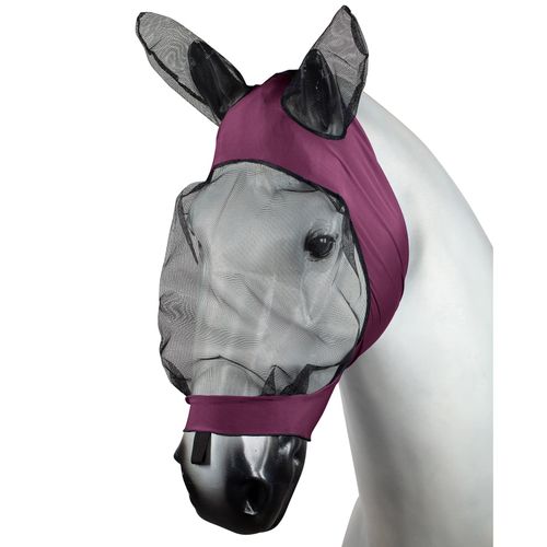 Horze Soft Stretch Fly Mask - Dark Red