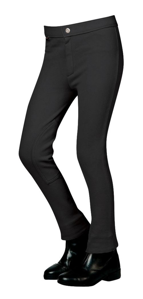 Saxon Kids' Adjustable Waist Jodhpurs - Black