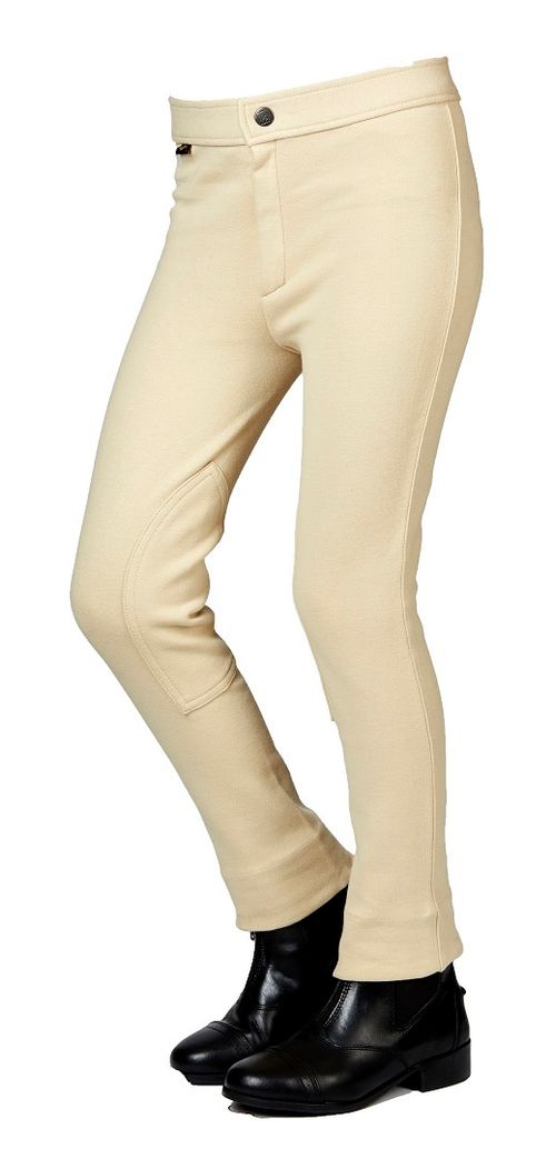 Saxon Kids' Adjustable Waist Jodhpurs - Beige