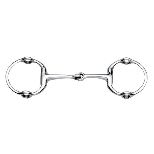 Korsteel Stainless Steel Jointed Eggbutt Gag Bit