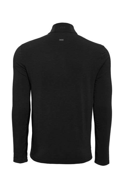 Alessandro Albanese Men's Cleancool Half Zip Long Sleeve Shirt - Black