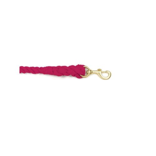 Equi-Essentials 3-Ply Cotton Lead w/Solid Brass Snap - Raspberry