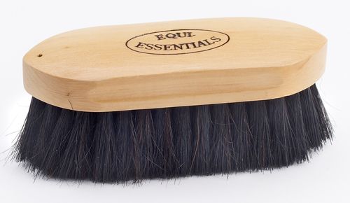 Equi-Essentials Wood Back Small Horse Hair Dandy Brush - Natural