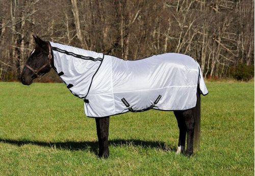 TuffRider Comfy Mesh Combo Neck Fly Sheet - White