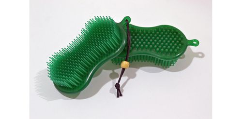 Equi-Essentials EcoPure Jelly Wonder Brush - Green