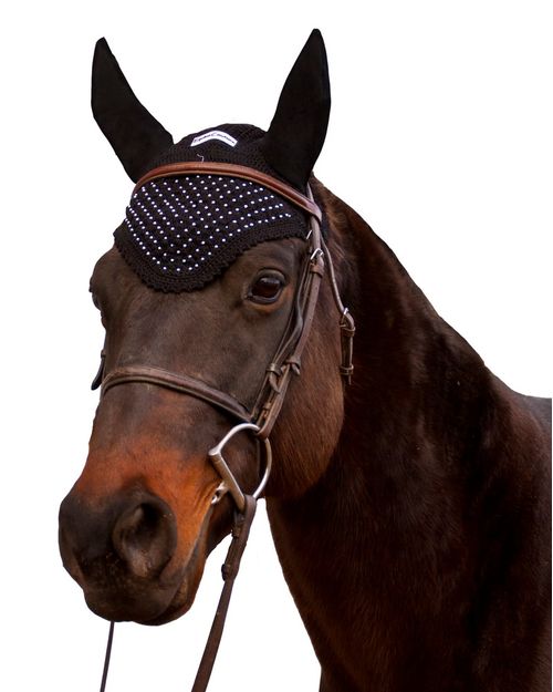 Equine Couture Fly Bonnet - Black
