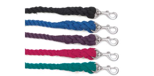Equi-Essentials 3-Ply Cotton Lead w/Chrome Plated Snap - Blue