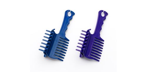 Equi-Essentials Clip Braiding Comb - Purple