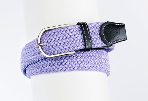 Ovation Women's Braided Stretch Belt - Lilac